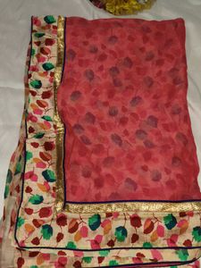 Beautiful Floral Print Saree