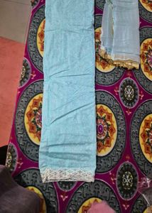 Light Blue Embellished Suit Salwar