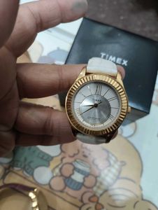 Elegant Gold-Tone Timex Wristwatch