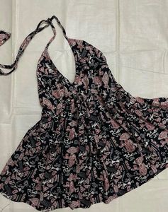 Halter neck Desi Kurti