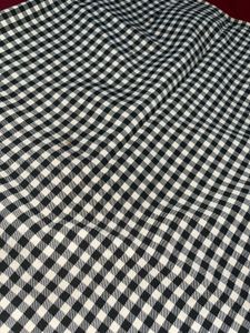 Classic Gingham Print Midi Skirt