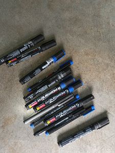 13 Black Blue Mix Permanent Marker