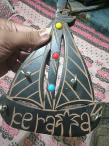 Vintage Wooden Sailboat Key Holder