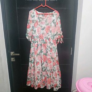 Floral Print Midi Dress