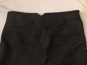 flared brown trousers/ pants