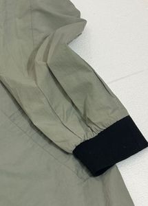 Embroidered Olive Green Jacket oversized