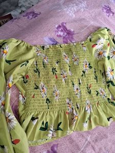 Daisy Print Wide Leg Jumpsuit