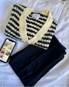 Cozy Striped Knit Cardigan