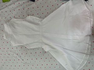 Sleeveless White Shirt Dress