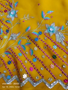 Heavy Party Wear Saree Used Only Once