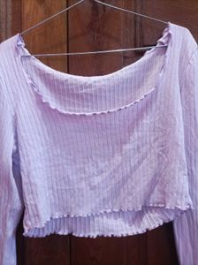Lilac Crop Top