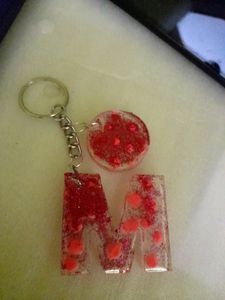 Any1Resin Letter Keychains - Handmade Initial Cha