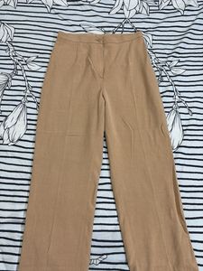 Classic Tan Wide Leg Trousers