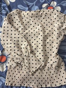 Chic Polka Dot Blouse