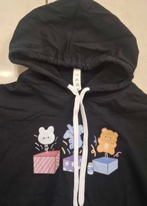 Cute black stylish hoodie