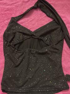 Sparkly Halter Neck Top