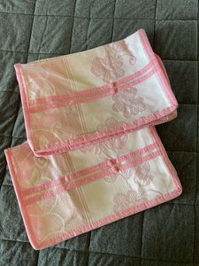 Pretty Pink Floral Fabric Pouch Set