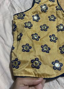 New Ethnic Mirror Work Blouse