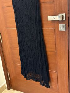 Elegant Black Lace Maxi Dress