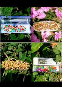 4 Hair Clip Bundle: Embellished & Colorful