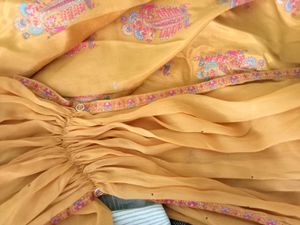 Stylish Mustard yellow Kurta with Palazzo Set