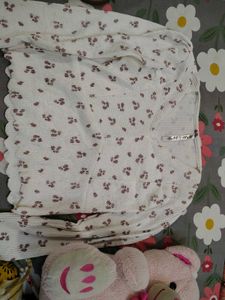 Cute Floral Print Long Sleeve Top