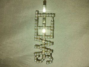 Pearl Embellished "SWEET" Hair Clip