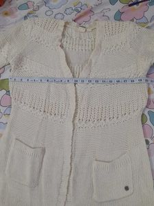 Long Woollen Shrug With Croatia Work