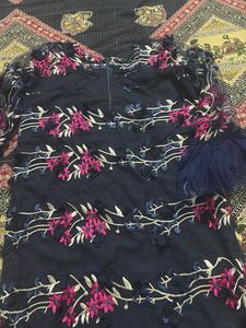 Elegant Embroidered net Kurta