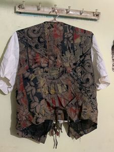 Vintage Print Vest Top Set