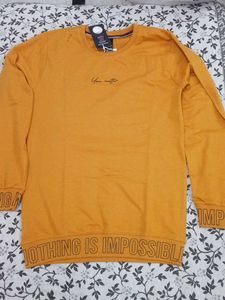 Men's Mustard Yellow Graphic Sweatshirt