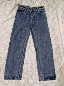 Classic Blue Wash Straight Leg Jeans