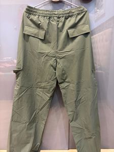 Olive Green Parachute Cargo Pants