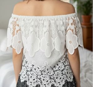 Lace Floral Off-Shoulder Top