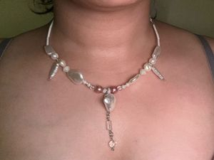 🦢Athena🦢✨Baroque Pearl &amp; Shell Charm Necklace