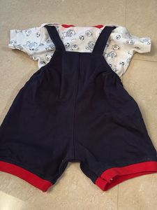 Cute Bear Overalls and T-shirt Set