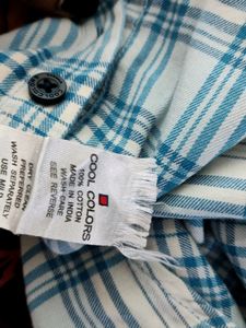 Blue And White Checks Shirt (Men's)
