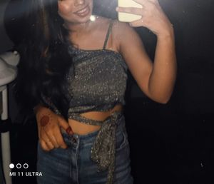 Silver Shimmer One-Shoulder Crop Top