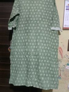 Women's Green Printed Kurta Set