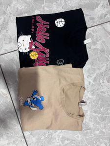 Graphic Print T-Shirt Set
