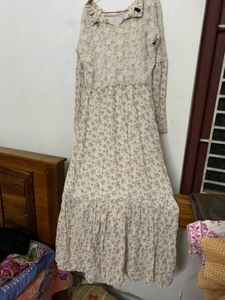 Vintage Floral Lace Maxi Dress