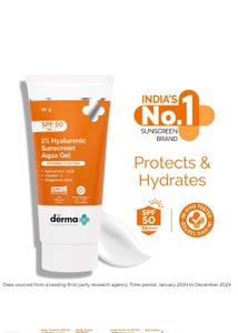 derma co aqua gel sunscreen + long lasting sunscre