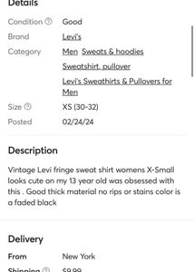 Fringe Detail Black Sweatshirt