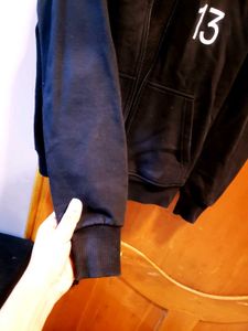 Black Zip-Up Jacket with '13'