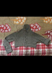 Striped Cropped Shirt