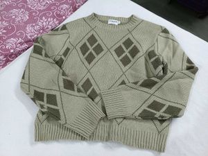 Argyle Knit Sweater