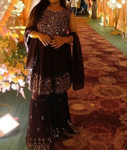 Sparkling Embellished Sarara Set