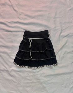 Tiered Black Skirt