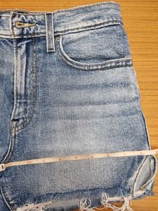 Levi's High-Waisted Distressed Denim Shorts