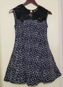 Pretty Secret Black and Blue Dress(Women's)